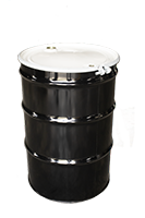 1.2 Millimeter (mm) Top Thickness, 55 Gallon (gal) Open Head 2 Bung Lid Epoxy/Phenolic Lined Steel Drum