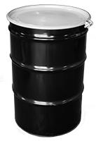 1.1 Millimeter (mm) Top Thickness, 55 Gallon (gal) Open Head Plain Lid Unlined Lined Steel Drum